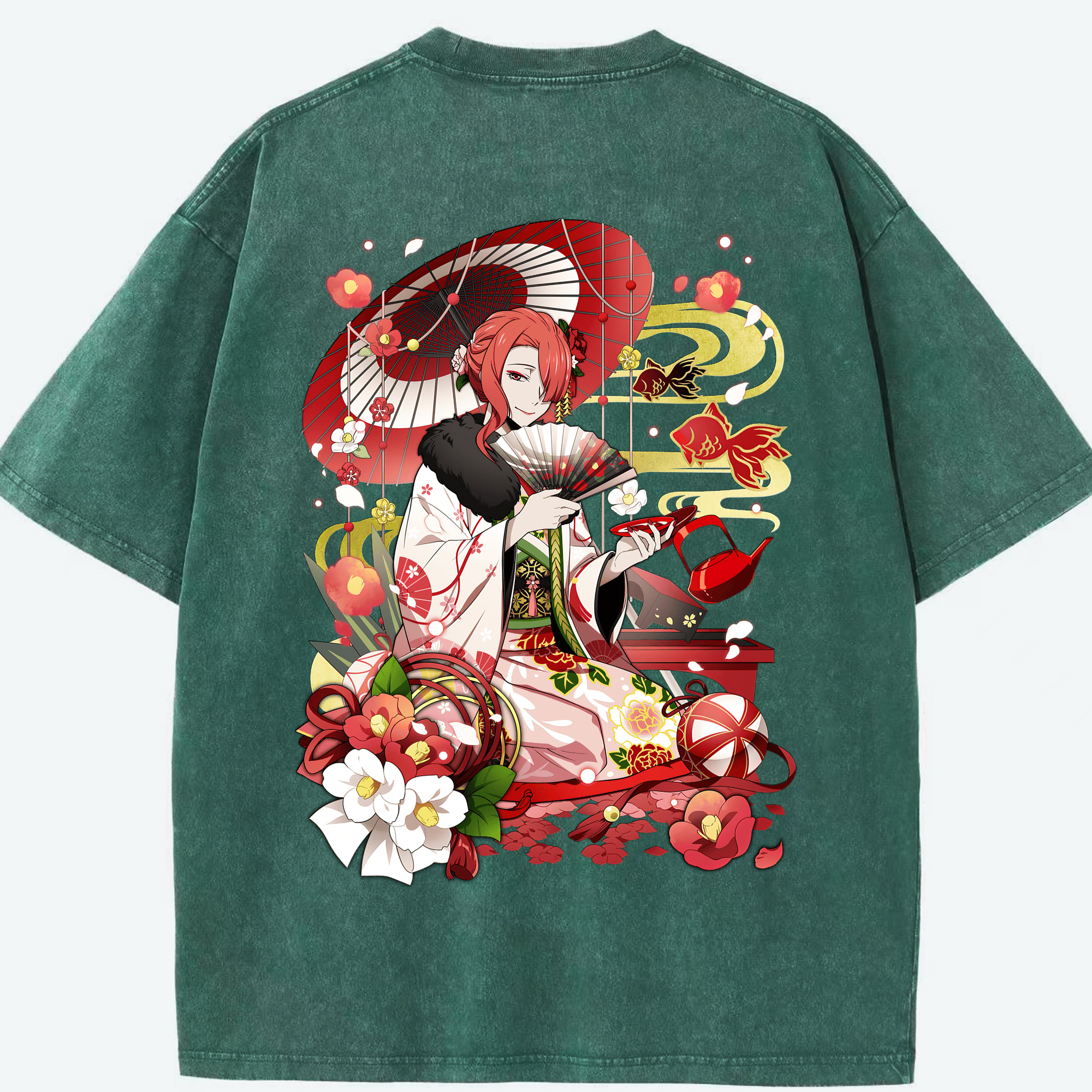 （画像用） 文豪ストレイドッグス Bungo Stray Dogs 綿100% ヴィンテージ風 半袖Tシャツ（背面プリント）